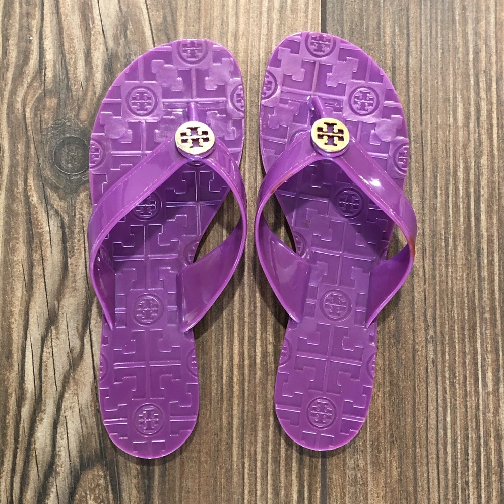 Tory Burch Purple Jelly Sandals